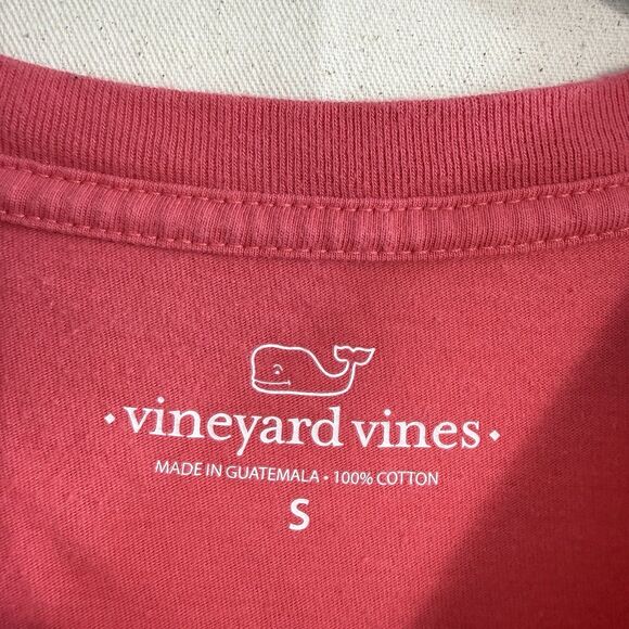 Vineyard Vines American beach whale short sleeve pocket tee Men Size Small Pink - Picture 3 of 8